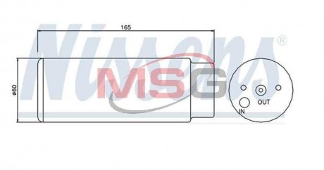 Осушитель кондиционера MERCEDES ML-CLASS W 163 (98-) (выр-во) NISSENS 95380 (фото 1)