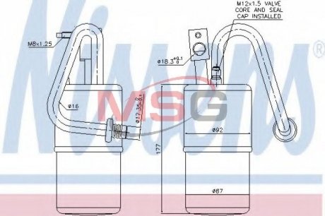 Осушитель кондиционера NISSENS 95416