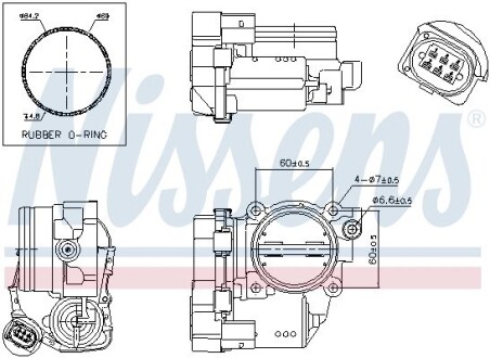 Дросельна заслонка NISSENS 955032