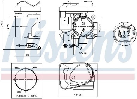 Дросельний вузол SKODA OCTAVIA 04- NISSENS 955061