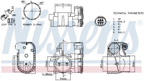 Дросельний вузол FORD FOCUS 11- NISSENS 955103