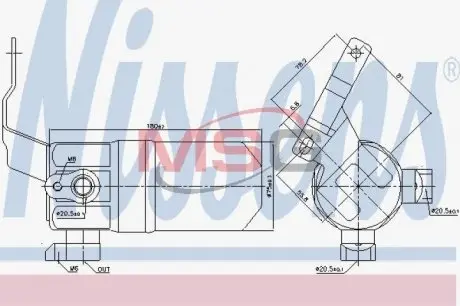 Осушитель кондиционера NISSENS 95552