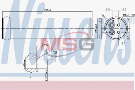 Осушитель, кондиционер NISSENS 95569