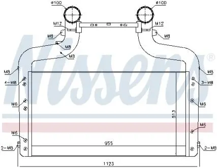 Інтеркулер EURO 6 DAF CF MX-11210-MX-11330 05.13- NISSENS 96083
