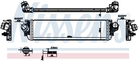 FORD Інтеркулер FOCUS IV 1.0, 1.5 18- NISSENS 961504