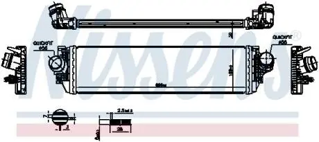 FORD Інтеркулер FOCUS IV 1.0, 1.5 18- NISSENS 961504