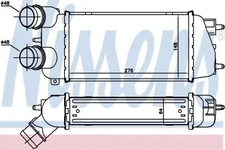 ИнтеркуллерC3 04- 1,6HDI NISSENS 96495