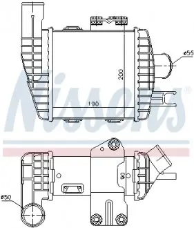 Радиатор наддува NISSENS 96661
