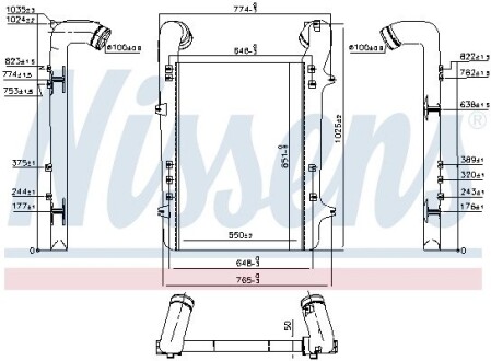 Інтеркулер MAN M90, M2000 NISSENS 96975