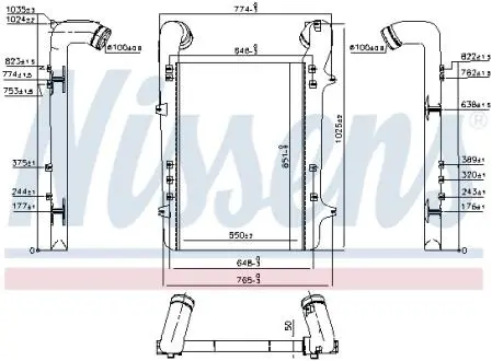 Интеркуллер MAN M90, M2000 NISSENS 96975
