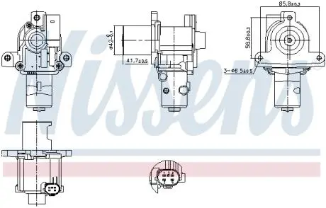 Клапан рециркуляції NISSENS 98183