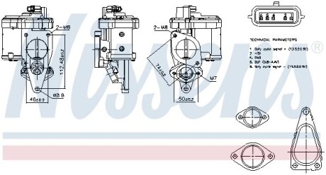 Клапан рециркуляції газів NISSENS 98272