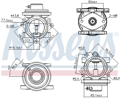 Клапан рециркуляции ВГ (EGR) First Fit NISSENS 98294