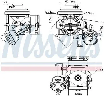 Клапан EGR NISSENS 98298