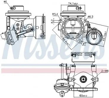 Клапан рециркуляции ВГ (EGR) First Fit NISSENS 98299