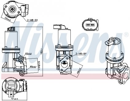 Клапан рециркуляции ВГ (EGR) First Fit NISSENS 98307