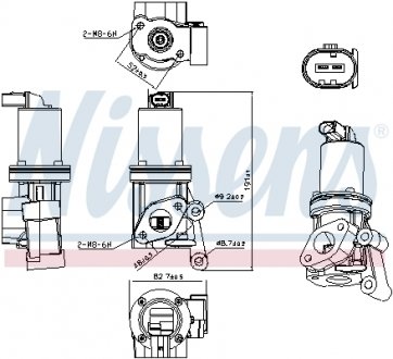 Клапан рециркуляции ВГ (EGR) First Fit NISSENS 98311