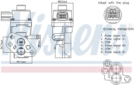 Клапан рецеркуляции отработавших газов NISSENS 98341