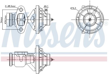 Клапан рециркуляції ВГ First Fit NISSENS 98342 (фото 1)