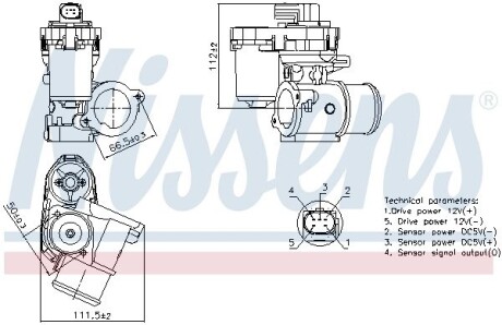 Клапан EGR NISSENS 98347