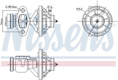 Клапан рециркуляції ВГ First Fit NISSENS 98390 (фото 1)