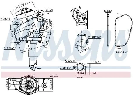 Клапан EGR First Fit NISSENS 98415