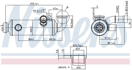 Радиатор отработавших газов NISSENS 989274