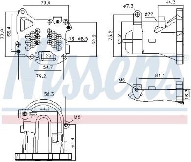 Радиатор рециркуляции ВГ First Fit NISSENS 989313