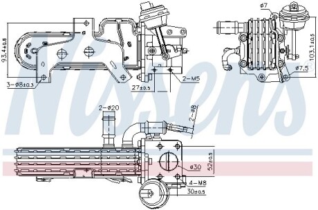 Радиатор рециркуляции ВГ First Fit NISSENS 989420