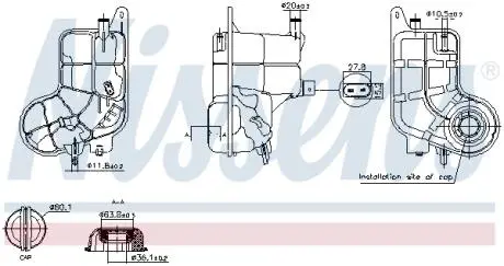 Бачок компенсационный First Fit NISSENS 996288