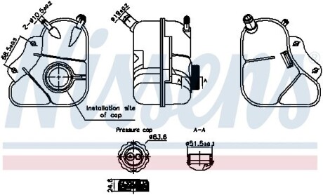 Расширительный бачок NISSENS 996354