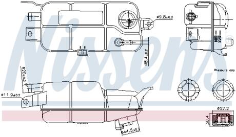 FIAT розширювальний бачок BRAVA 95- NISSENS 996359