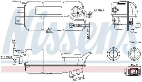 FIAT розширювальний бачок BRAVA 95- NISSENS 996359