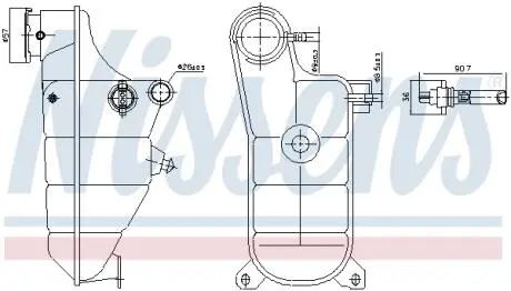 Бачок расширительный MB 190 (W201) 82-93 NISSENS 996364