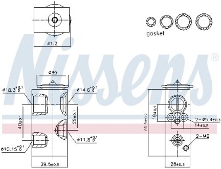 Клапан кондиционера First Fit NISSENS 999426