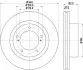 Диск тормозной передний Lexus LX 570/ Toyota Land Cruiser 200 4.5, 4.6, 4.7 (07-) NISSHINBO ND1051K (фото 1)