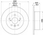 Диск гальмівний задній Lexus ES 3.5/ Toyota Camry 2.4, 3.5 (06-00) NISSHINBO ND1077K (фото 1)