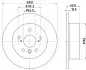 Диск тормозной задний Lexus ES 3.5/ Toyota Camry 2.4, 3.5 (06-00) NISSHINBO ND1077K (фото 1)