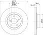 Диск гальмівний передній Subaru Forester, Impreza, Legacy 2.0, 2.2 (02-) NISSHINBO ND7003K (фото 1)