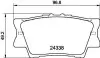 Колодки тормозные дисковые задние Toyota Camry, RAV-4 2.0, 2.4, 2.5 (08-) NISSHINBO NP1016 (фото 1)