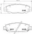 Тормозные колодки LEXUS GS,IS,SC 97- NISSHINBO NP1027 (фото 1)