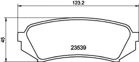 Гальмівні колодки TOYOTA Land Cruiser 100 (J100) -07 NISSHINBO NP1029
