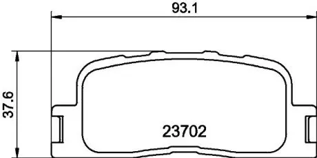 Гальмівні колодки TOYOTA Camry V30 "R "01-06 NISSHINBO NP1030