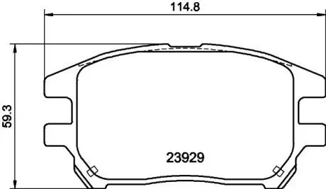 Гальмівні колодки LEXUS RX (MCU15) Front Axle NISSHINBO NP1076