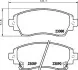 Колодки гальмові дискові передні Toyota Corolla 1.4, 1.6, 2.0 (97-02) NISSHINBO NP1120 (фото 1)