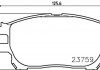 Колодки гальмові дискові передні Toyota Previa 2.0, 2.4 (00-06) NISSHINBO NP1123 (фото 1)