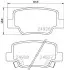 Колодки гальмівні задні дискові Toyota Verso 1.6, 1.8, 2.0, 2.2 (09-) NISSHINBO NP1127 (фото 1)
