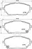Колодки тормозные дисковые передние TOYOTA C-HR X1 (16-), Corolla (18-) NISSHINBO NP1170 (фото 1)