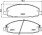 Колодки тормозные дисковые передние Nissan Caravan 2.4, 3.0 (01-) NISSHINBO NP2042 (фото 1)