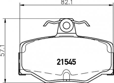 Колодки тормозные дисковые задние Nissan Almera 1.5, 2.2 (03-) NISSHINBO NP2050 (фото 1)